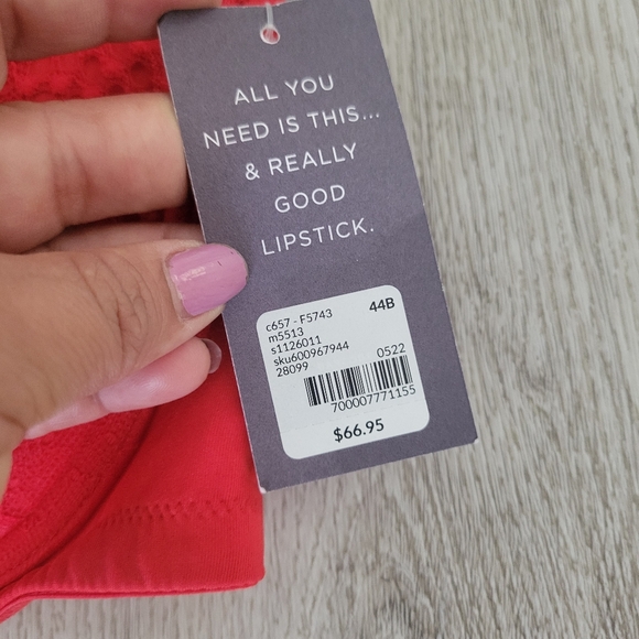 Cacique Push Up Red Bra - Picture 7 of 8